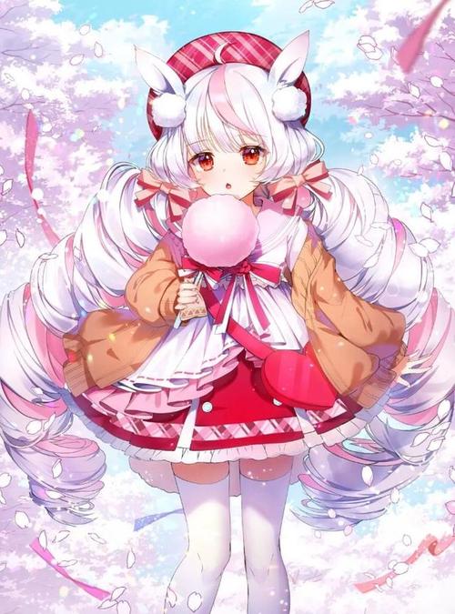 萌萌哒的动漫美少女,可爱的妆扮,温馨的笑容,总是让人