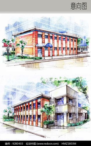 建筑手绘透视图