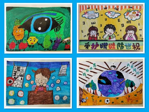 各班学生积极响应学校号召,踊跃参与,围绕"预防近视  健康成长"主题