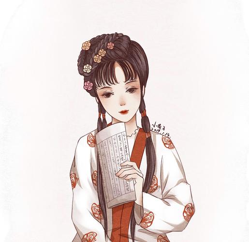 乱画的插画林黛玉哈哈哈哈哈