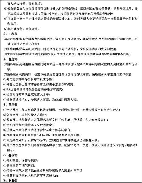 源森酒店消防疏散应急预案