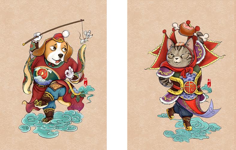 门神插画