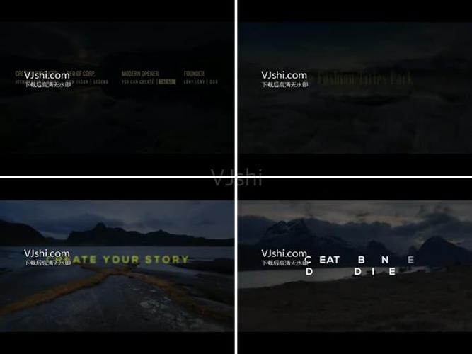 创意纪录片人名字幕条文字标题动画