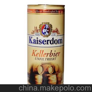 促销批发德国原装进口凯撒原浆窖藏啤酒500ml