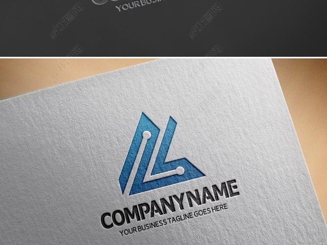 原创ll公司logo标志l标志矢量素材蓝色科版权可商用