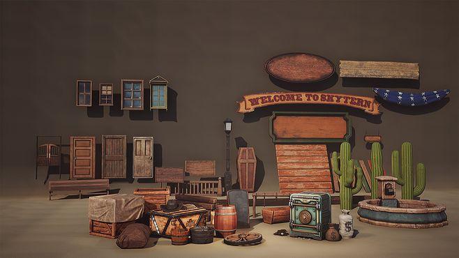 西部-花瓣网|陪你做生活的设计师 | 西部牛仔场景 u3d