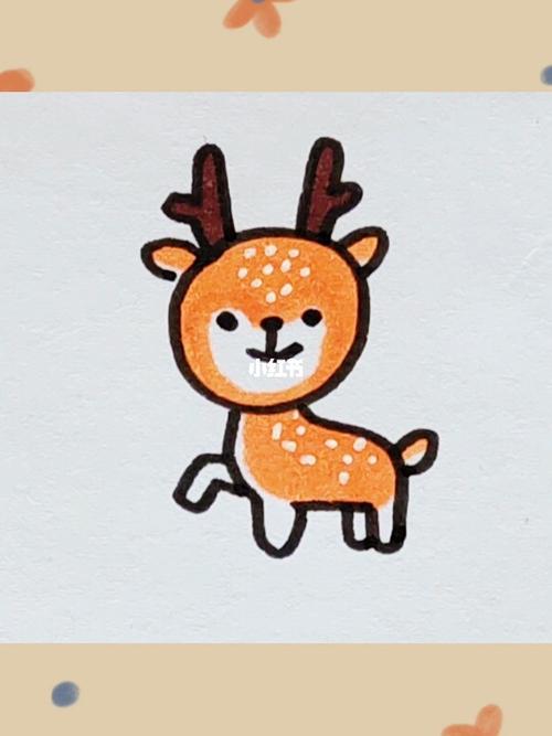 简笔画分享【梅花鹿】_简笔画_文化_绘画