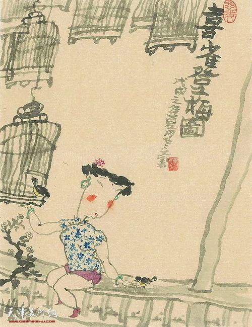 著名画家陈学文作品欣赏:大拙大雅 大稚大美
