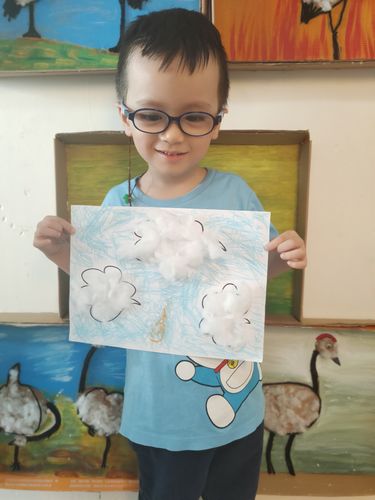 美术《棉花朵朵》