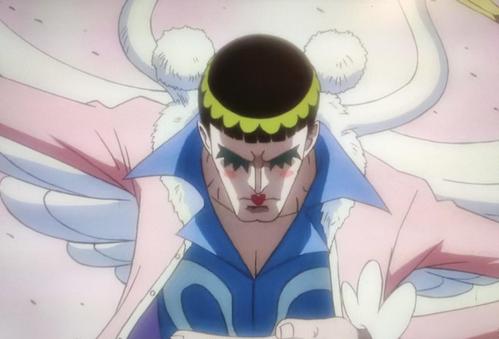 今晚胡宇桐的造型有点像海贼王里的mr.