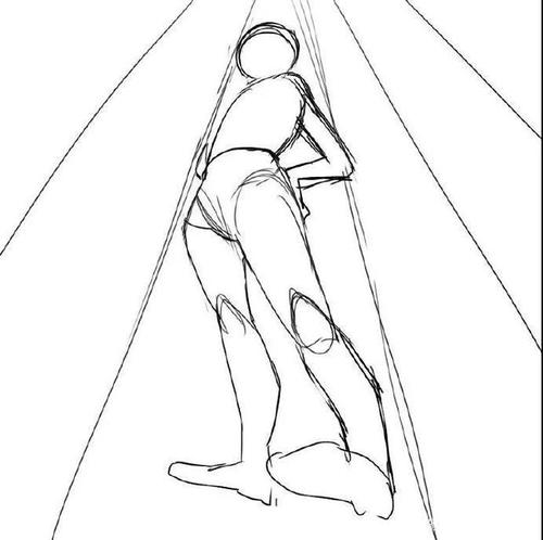 「绘画素材」一套非常实用的 人体透视参考素材!