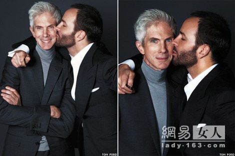 tom ford和灵魂伴侣richard buckley的甜蜜之吻