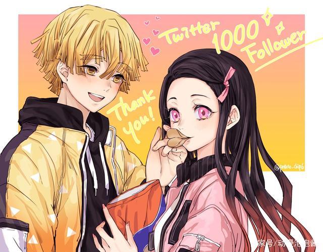 鬼灭之刃:善逸&祢豆子,如愿以偿娶到祢豆子后,每天都是情人节