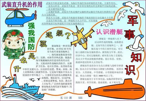 关于中国武器发展的手抄报 中国手抄报