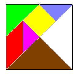 七巧板怎么拼成正方形