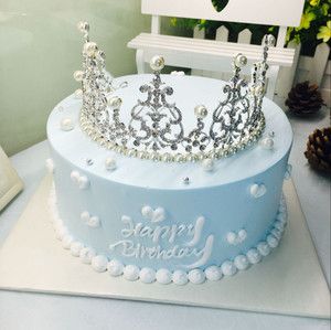 2017女神女朋友女孩公主皇冠创意个性生日婚礼蛋糕合肥同城情人节