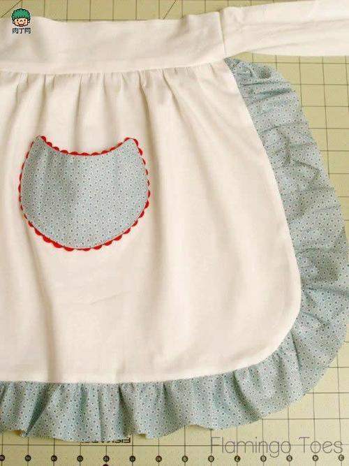 小清新风格的围裙手工diy制作图片教程