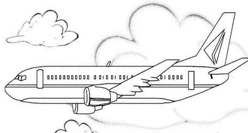 飞机简笔画的画法_飞机简笔画幼儿园