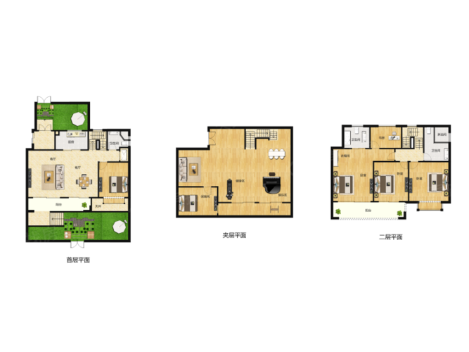 硕丰西湖里5室2厅3卫户型图