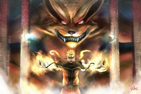 鸣人九尾模式图片