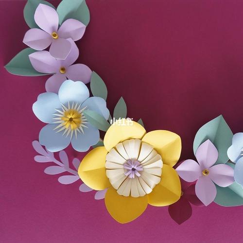 diy纸花 | 环保卡纸花环制作_百搭_diy手工制作_兴趣爱好_手工