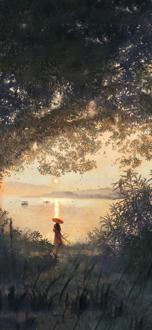 用壁纸说早安#超级好看,古风 手绘的感觉,这组#手机壁纸#我也要收藏