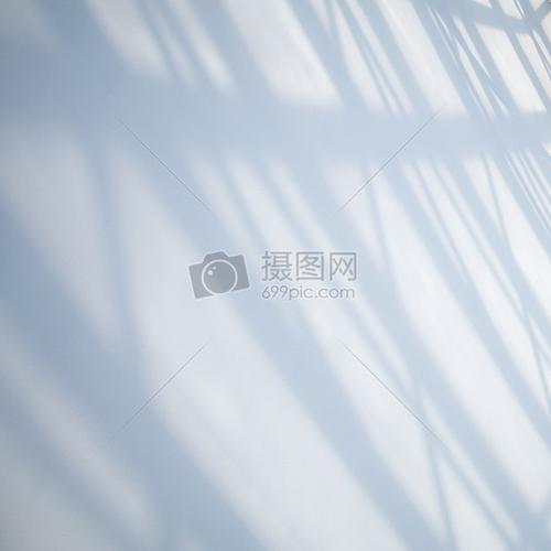 投射在白墙上的阳光