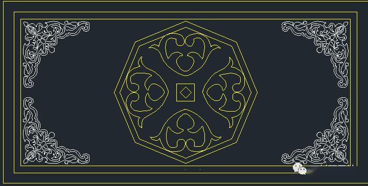 分享150款极具想象力的石材拼花cad设计图纸