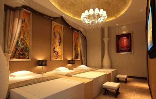 250平足浴养生店装修效果图