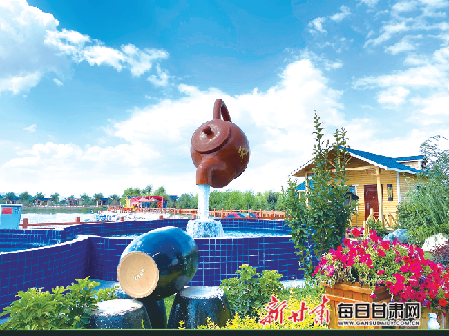 (马军华) 美丽乡村——靖远县东湾镇"稻香村·瓜园"稻田彩绘.