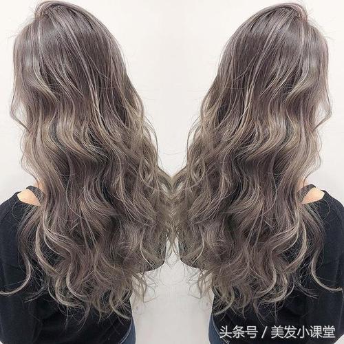 大波浪卷发遇上渐变色,这样的发型最有女人味