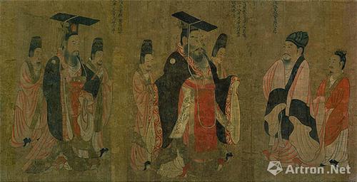 《历代帝王图》局部 唐代 阎立本 绢本设色 美国波士顿博物馆藏