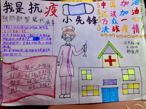 "抗疫"主题手抄报