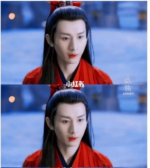 成毅古装红衣绝美啊,好有魅力,好帅,面貌十分俊美,霸箭眉,高挺鼻子泯