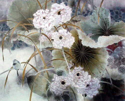 贾广健 工笔荷花