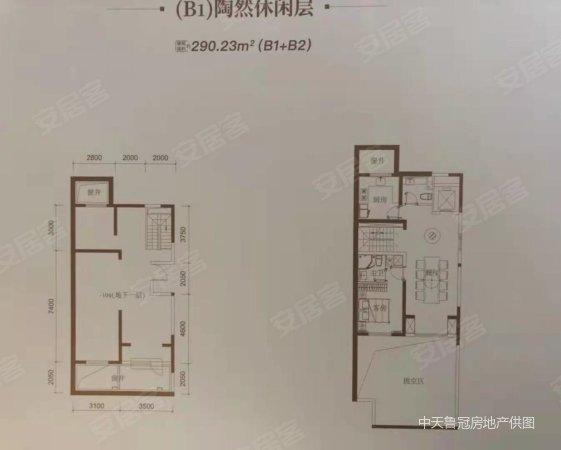 下跃产品,地上1层加地下3层共计4层420瓶,禧悦学府二手房,920万,4室3