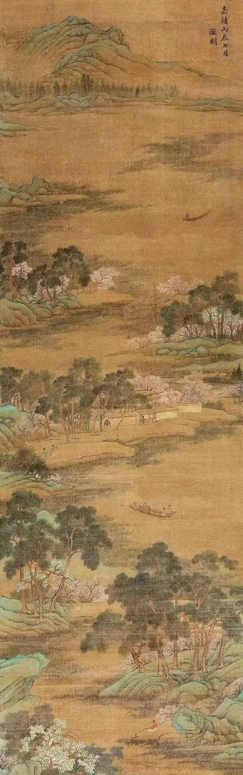 《雨余春树图》,《影翠轩图》,《洞庭西山图》,《绿荫清话图》,《绿荫
