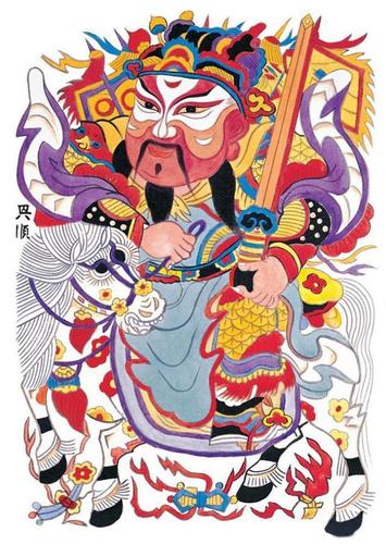 民俗艺术门神大全图