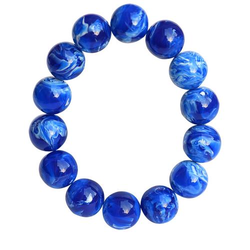 纯天然老蜜中东古董金绞蜜手链原石蓝琥珀蓝蜜蜡蓝精灵手串男女款