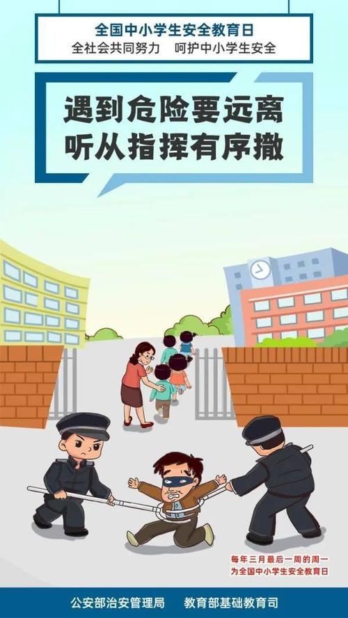 全国中小学生安全教育日安全知识大图 一,防恐防暴篇