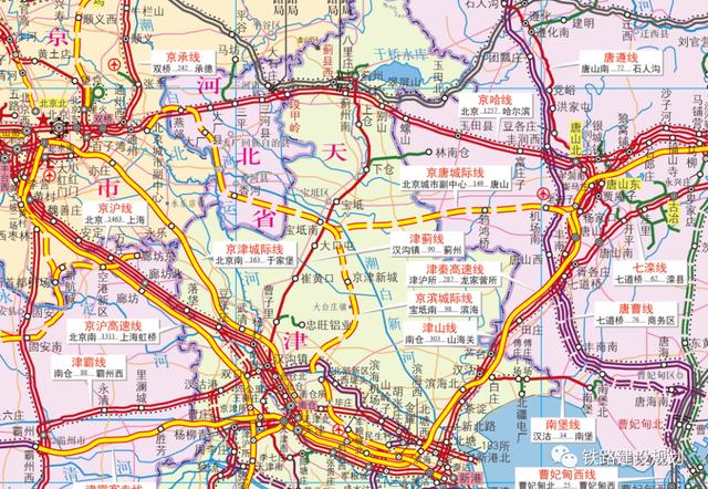 2)宝坻南站站内包含拟建京滨铁路及规划津承铁路需同步实施工程,预留