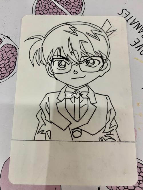 马克笔简笔画——名侦探柯南_马克笔_简笔画_名侦探柯南_手绘_滤镜