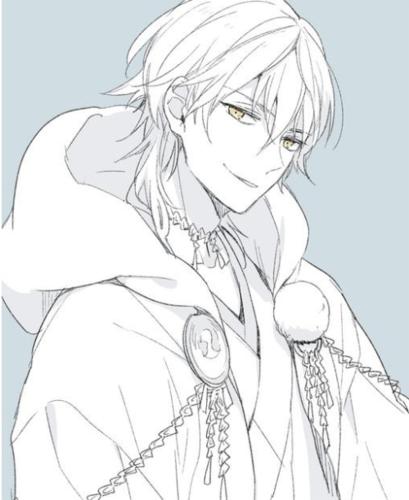 黑白线稿动漫人物线稿素材