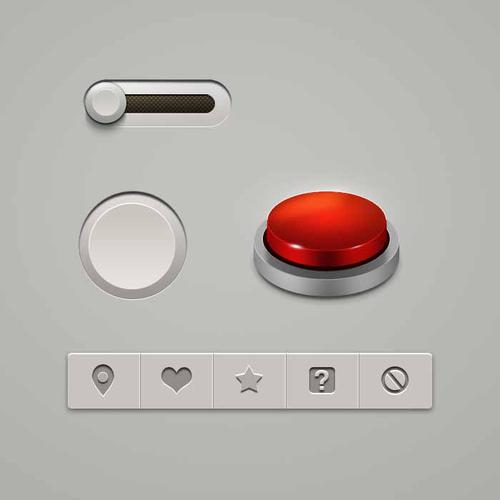 原创作品:拟物化按钮