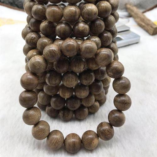 正宗海南沉香手串108颗保真虫漏原木老料佛珠念珠手链