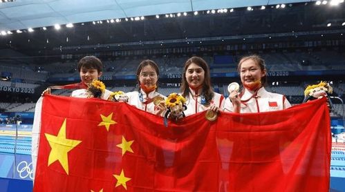 女子4x200米自由泳接力决赛 中国队破世界纪录夺冠