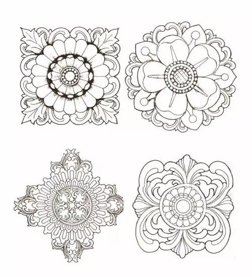 哇~这么美的传统纹样,真想把它们全部画下来!