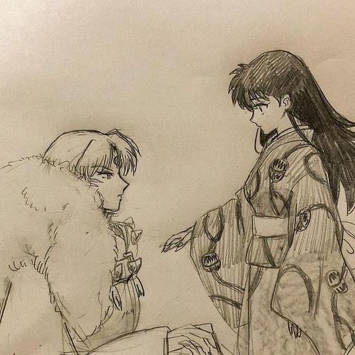 分享一组犬夜叉的素描插画,你想学画画吗?