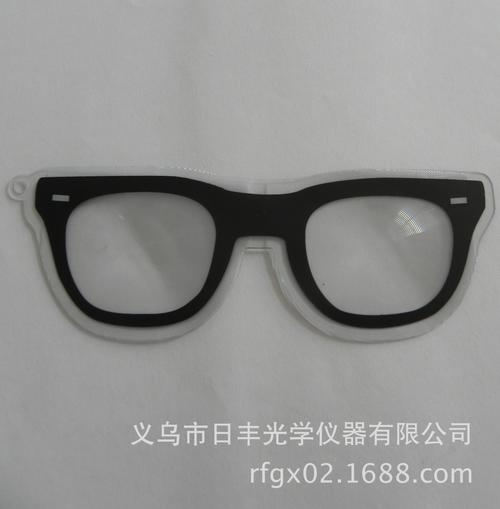 眼镜式放大镜阅读放大镜超薄菲涅尔书签式创意礼品刻度尺