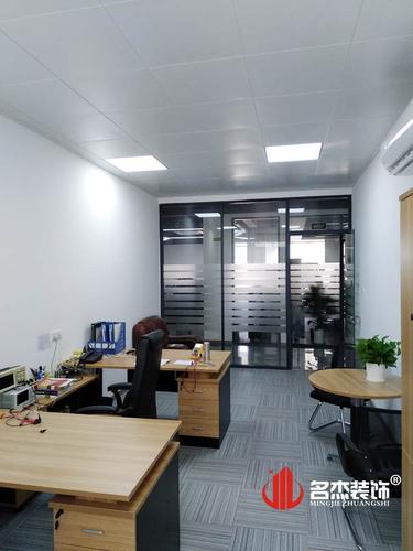 参观工地 精信厂房办公室装修完工实景图  祝贺位于龙洞第一工业区b栋